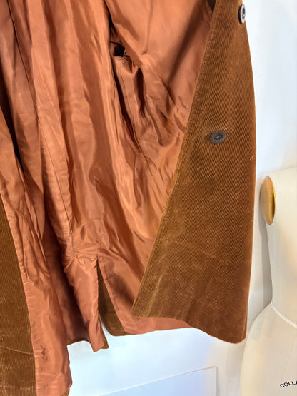 OTRAS.Abrigo  marrón textura vintage