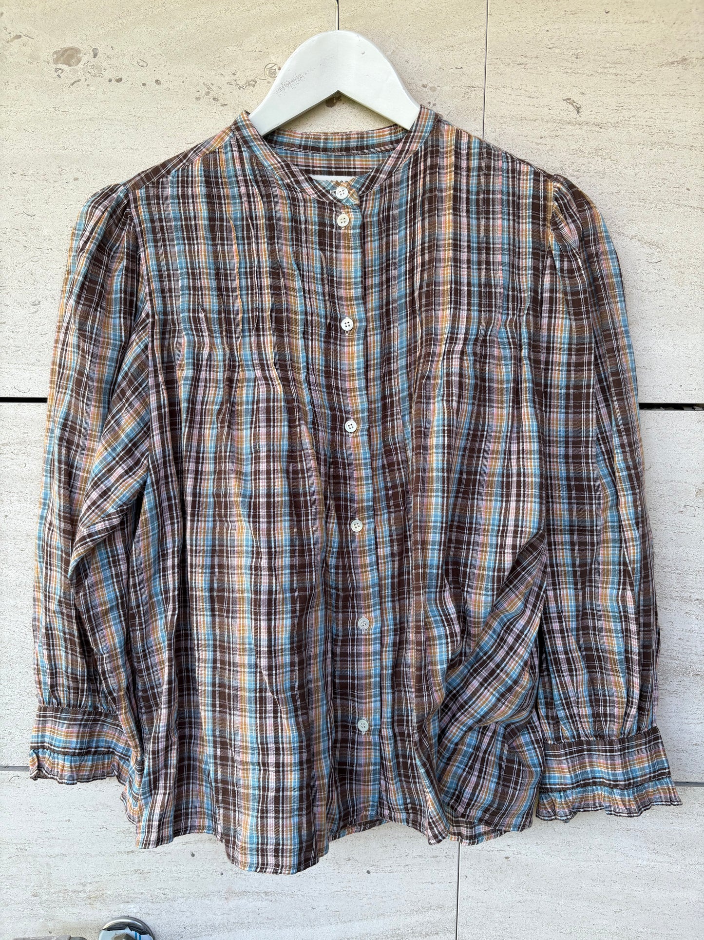 MASSCOB. Camisa cuadros fluida