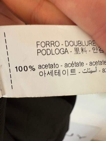 ZARA. Chaleco negro largo. T S