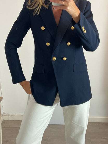 ZARA. Chaqueta azul botones dorados. T M