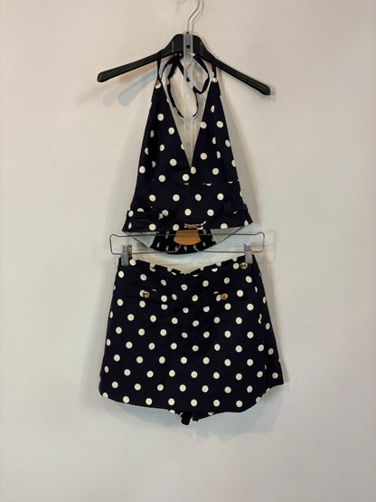 MAJE. Conjunto top y pantalón corto lunares