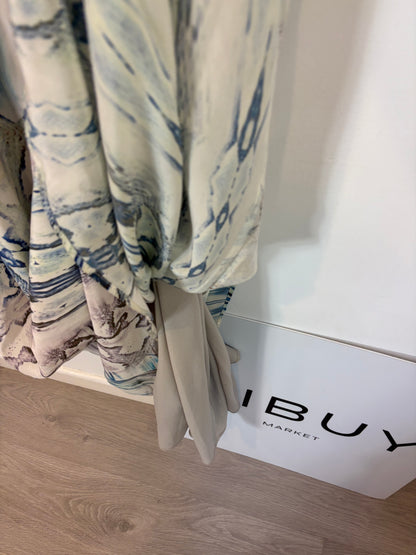 BDBA. Vestido largo fluido estampado. T 38