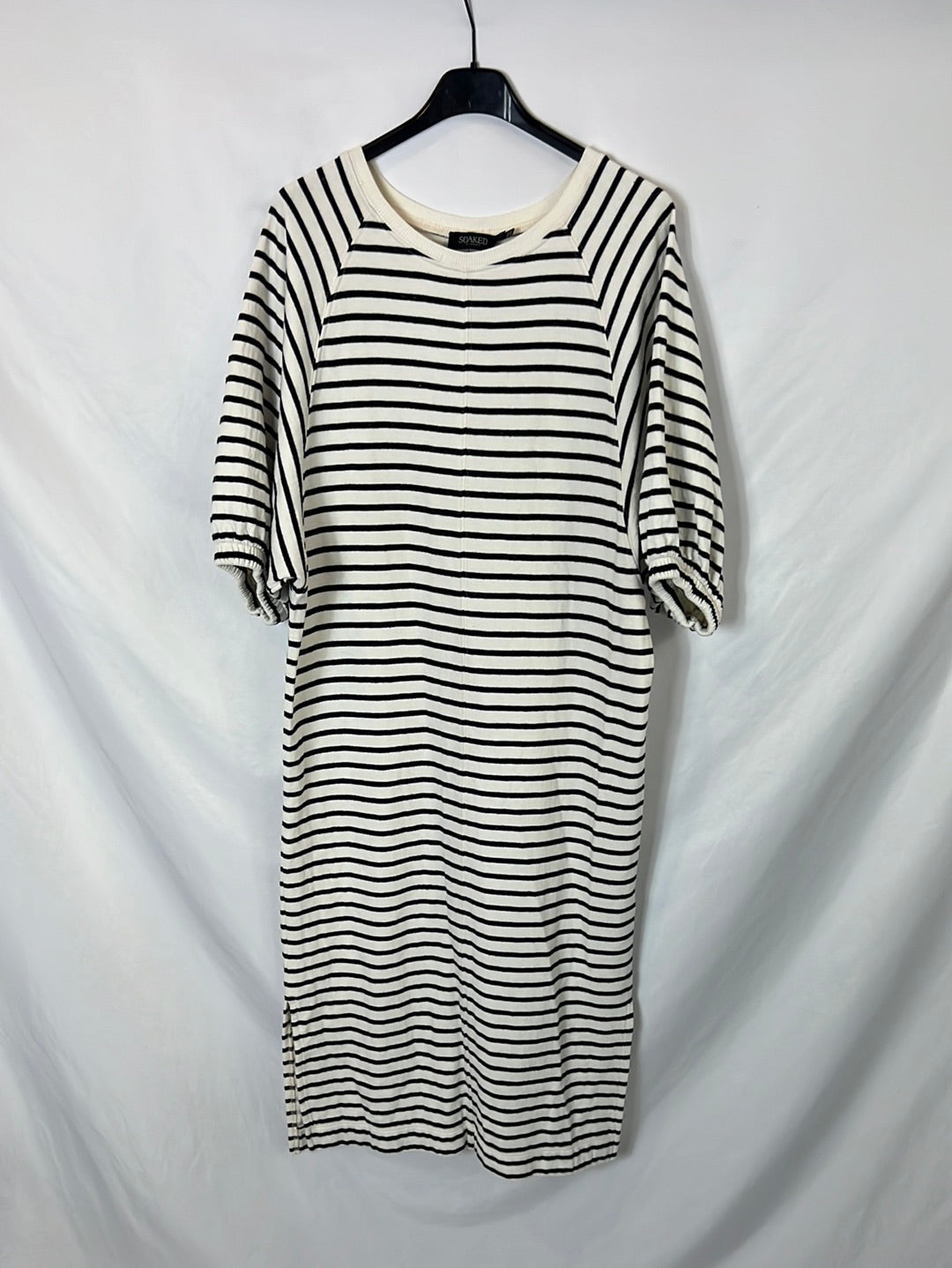 SOAKED IN LUXURY. Ts striped midi dress
