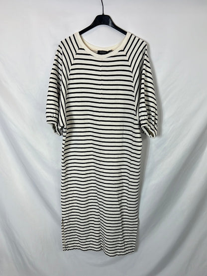 SOAKED IN LUXURY. Ts striped midi dress