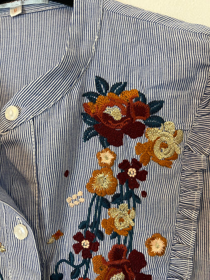 GRACE&MILA. Blusa rayas bordada T.m