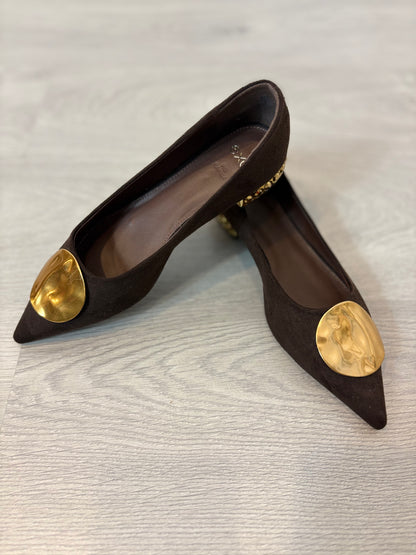 ZARA. Long brown dress TM