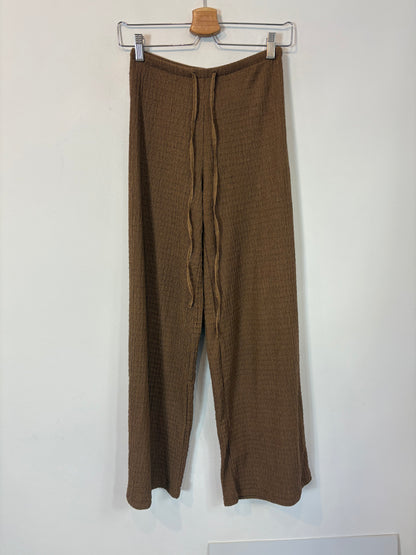 ZARA. Brown gathered set. TS