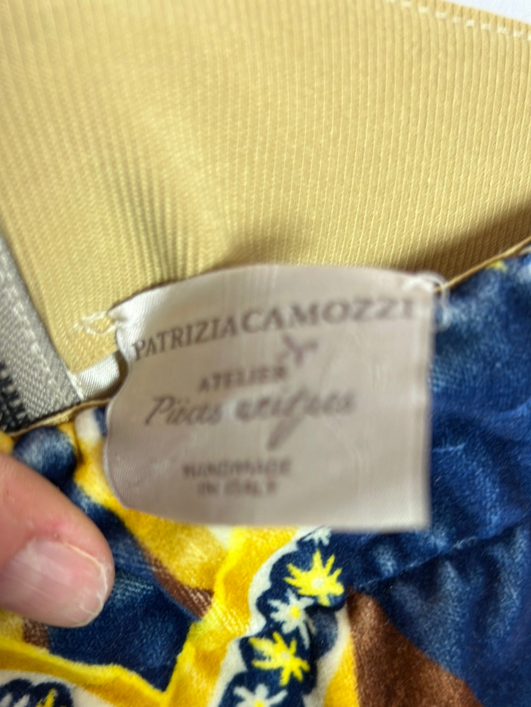 PATRIZIA CAMOZZI. Falda midi terciopelo colores. T 42(S)