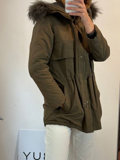 THE KOOPLES. Parka acolchada verde caqui. T L