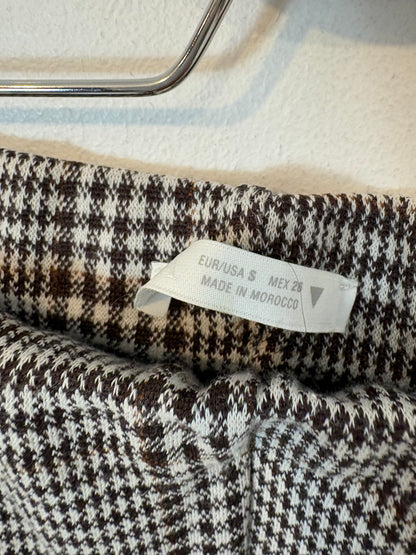 ZARA. Total look punto elástico cuadros