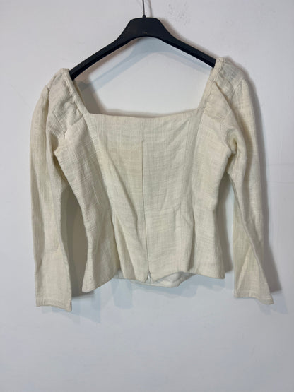 YOLI&OTIS. Top beige lino rustico. T S