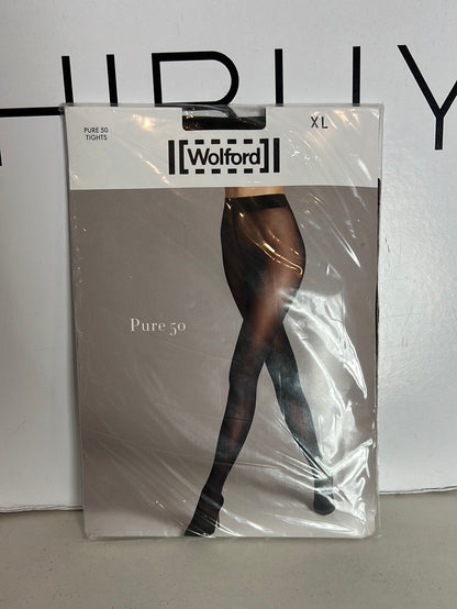 WOLFORD. Black tights. Size XL