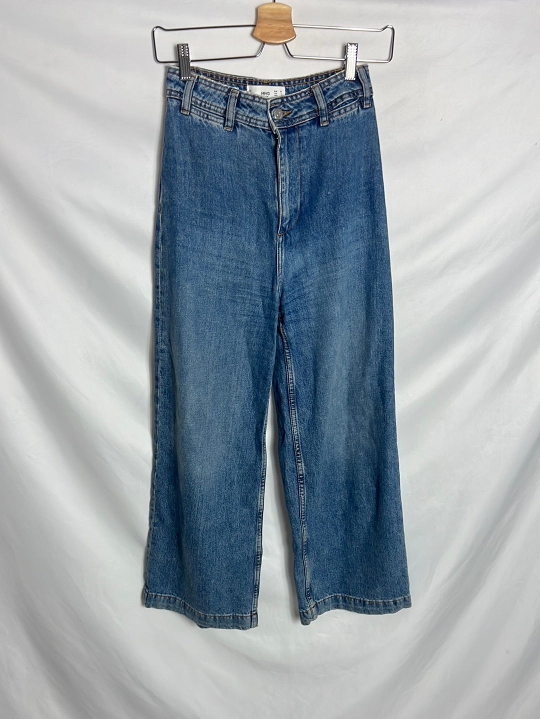 MANGO. Pantalón culotte vaquero T.32 (34)
