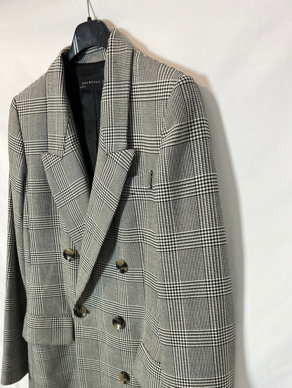 ZARA. Blazer pata de gallo. T XS