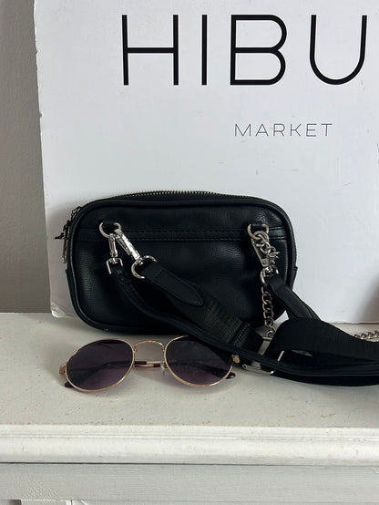 OTRAS. Bolso mini negro tachuelas doble asa