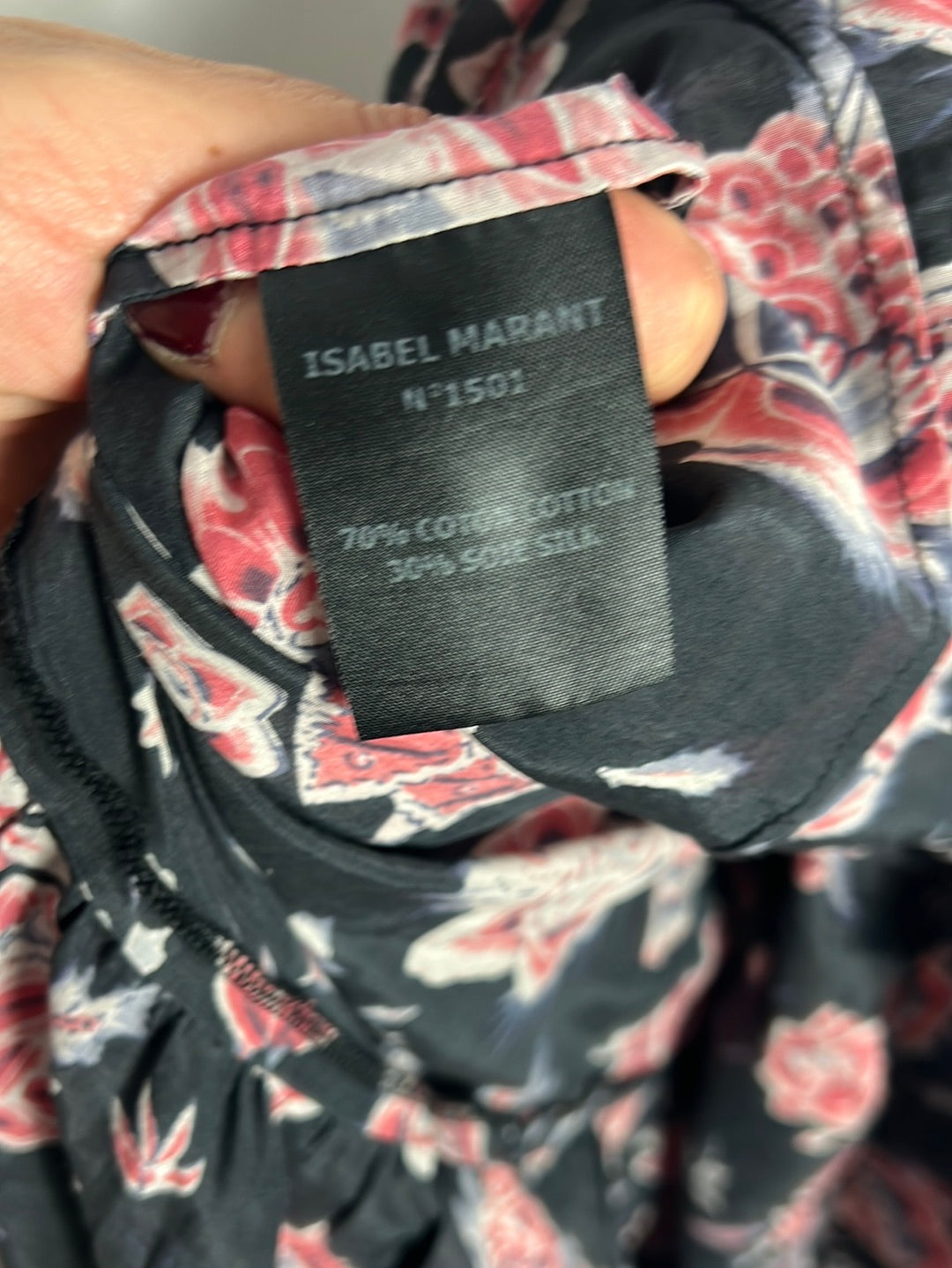 ISABEL MARANT ETOILE. Long floral halterneck dress. Size 40