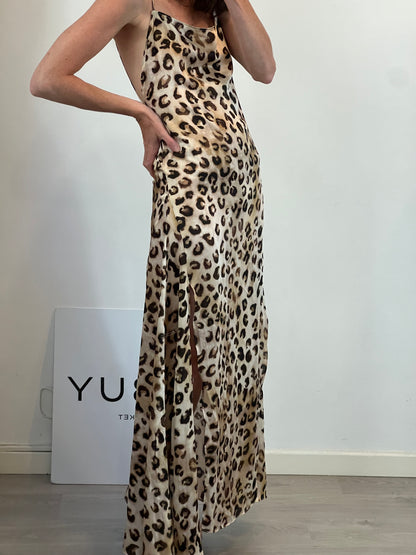 ZARA. Long animal print dress. TS
