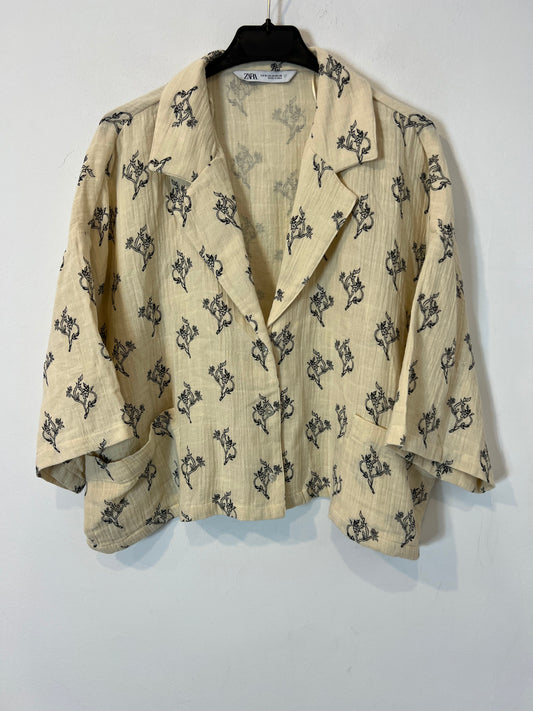 ZARA. Patterned cotton shirt. TM