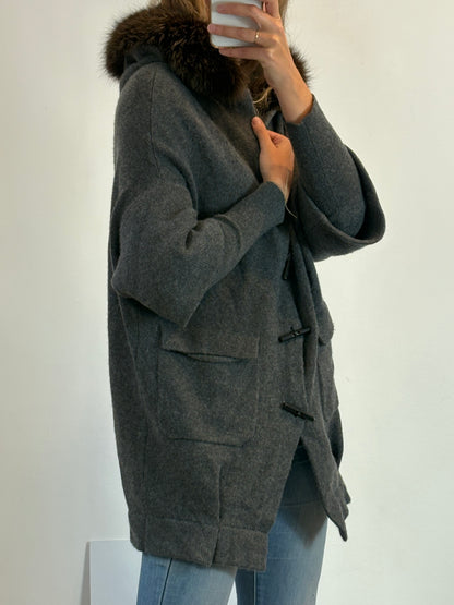 BRUNELLO CUCINELLI. Chaqueta cashmere gris