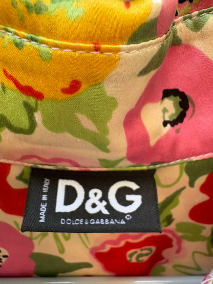 DOLCE & GABBANA. Blusa floral vintage