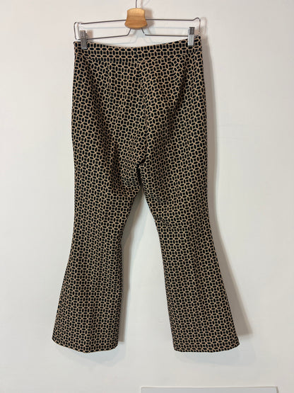 ERRE. Black printed trousers size 38