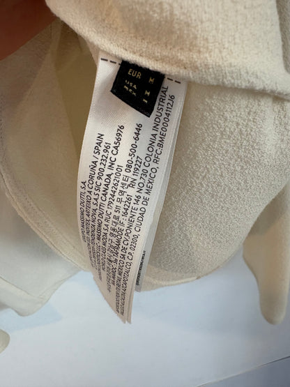 MASSIMO DUTTI. Chaqueta fluida color crudo