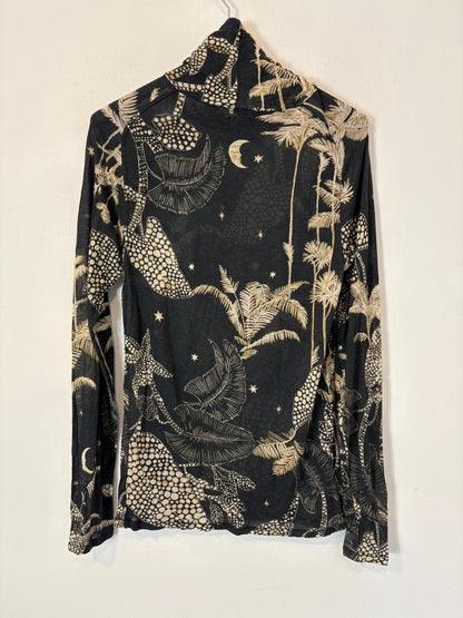 FORTE FORTE. Conjunto azul estampado mezcla