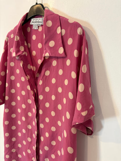 SAKS FIFTH AVENUE . Camisa seda vintage