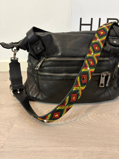 BERENICE. Bolso piel doble asa en negro