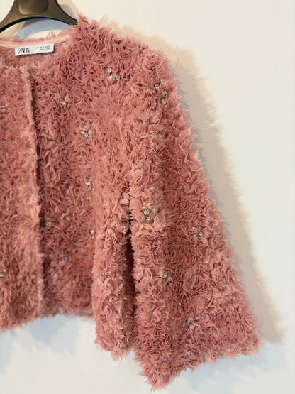 ZARA. Chaqueta estructura abalorios. T S