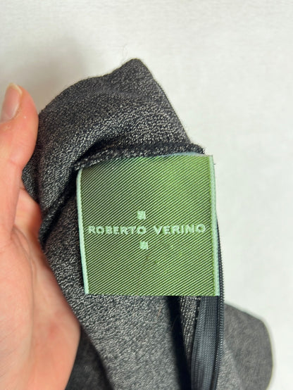 ROBERTO VERINO. Top gris jaspeado elastico . T 38