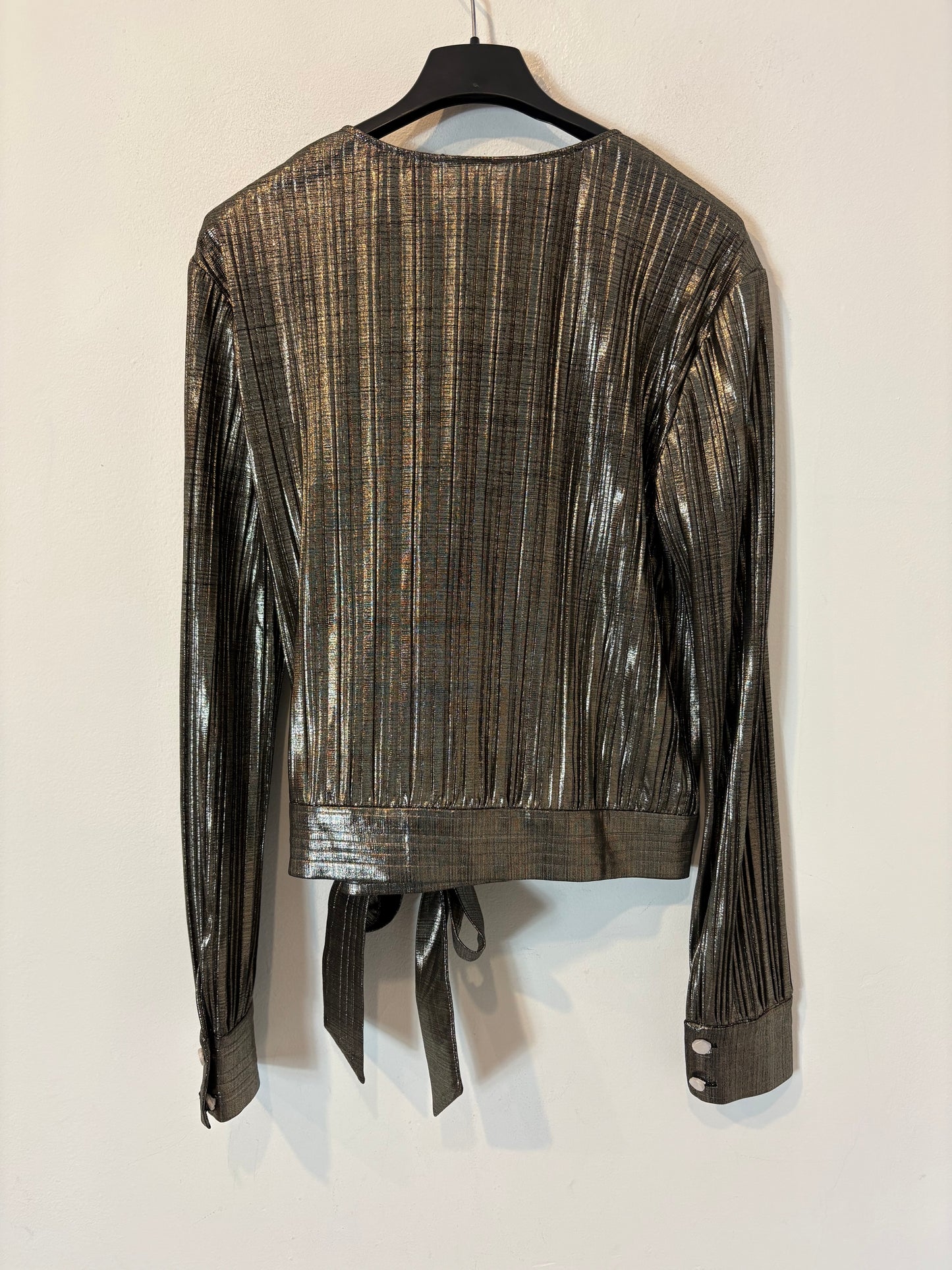 ZARA. Black stretch knit top. TL