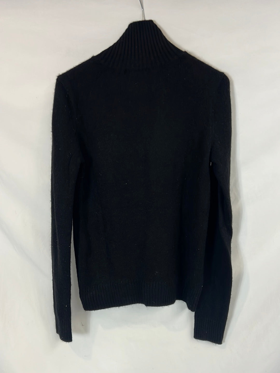 MAJE. Jersey negro cashmere botones. T 1(S)