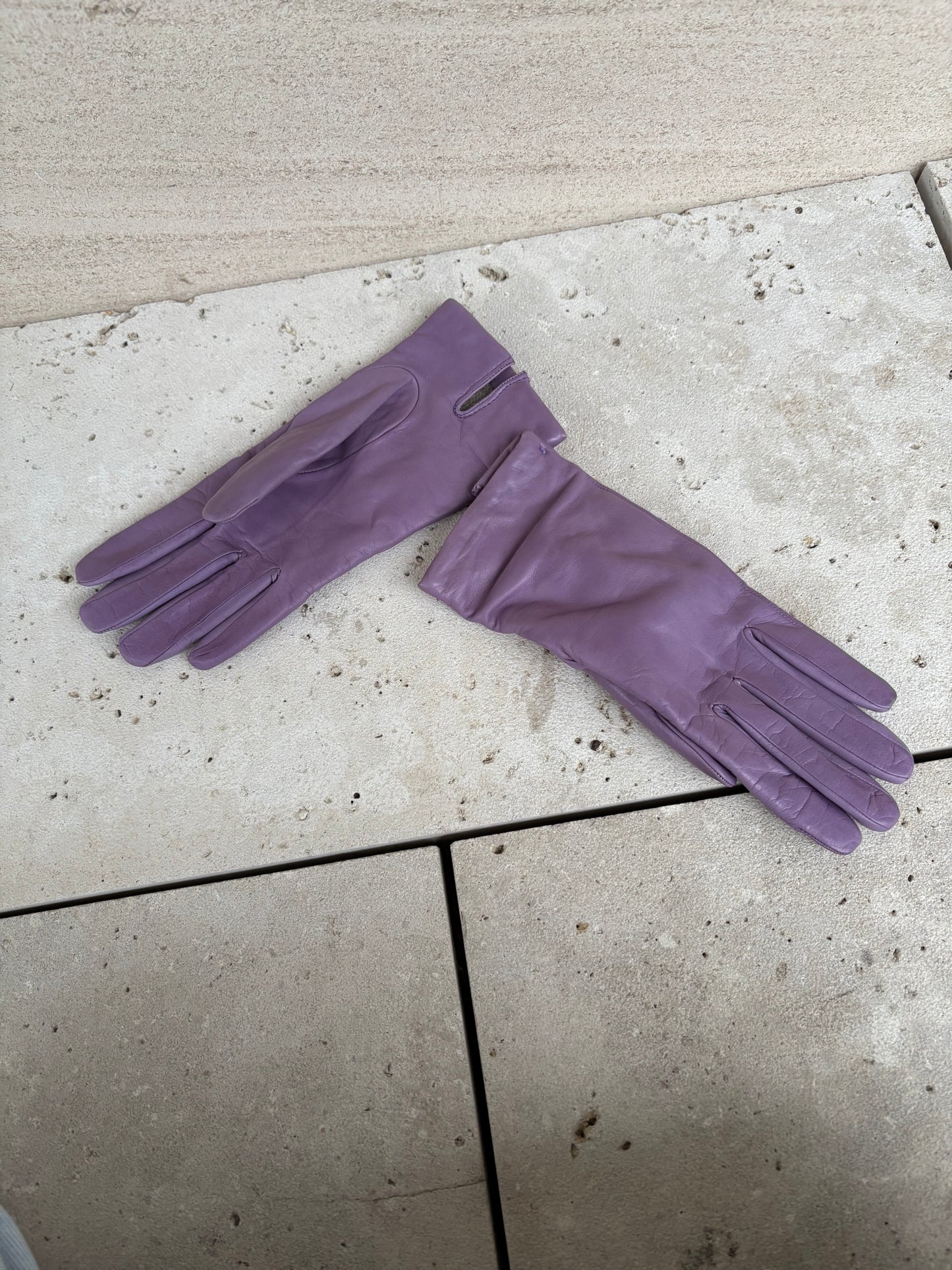 SERGIO DI CORI. Guantes piel y cashmere