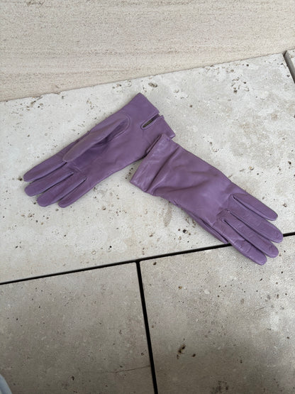 SERGIO DI CORI. Guantes piel y cashmere