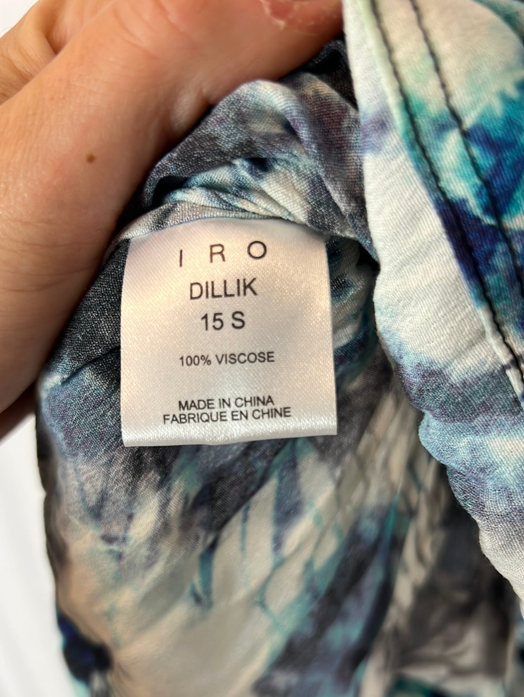 IRO. Short honeycomb print skirt. Size 36