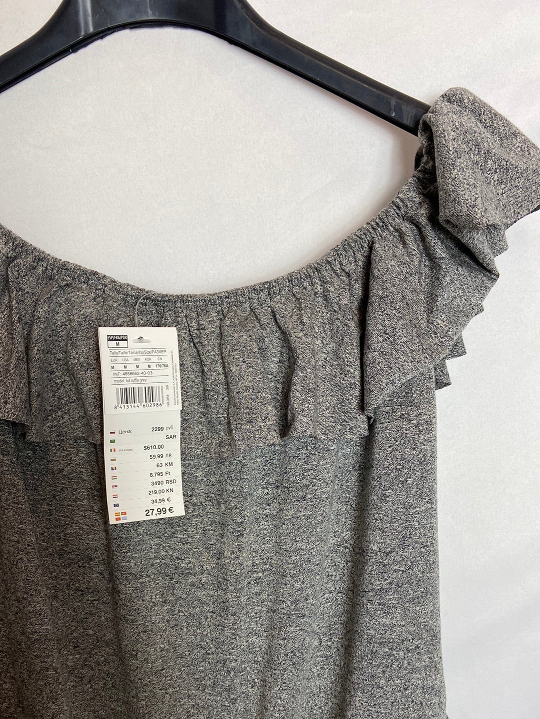 WOMEN’SECRET. Body gris volante T.M