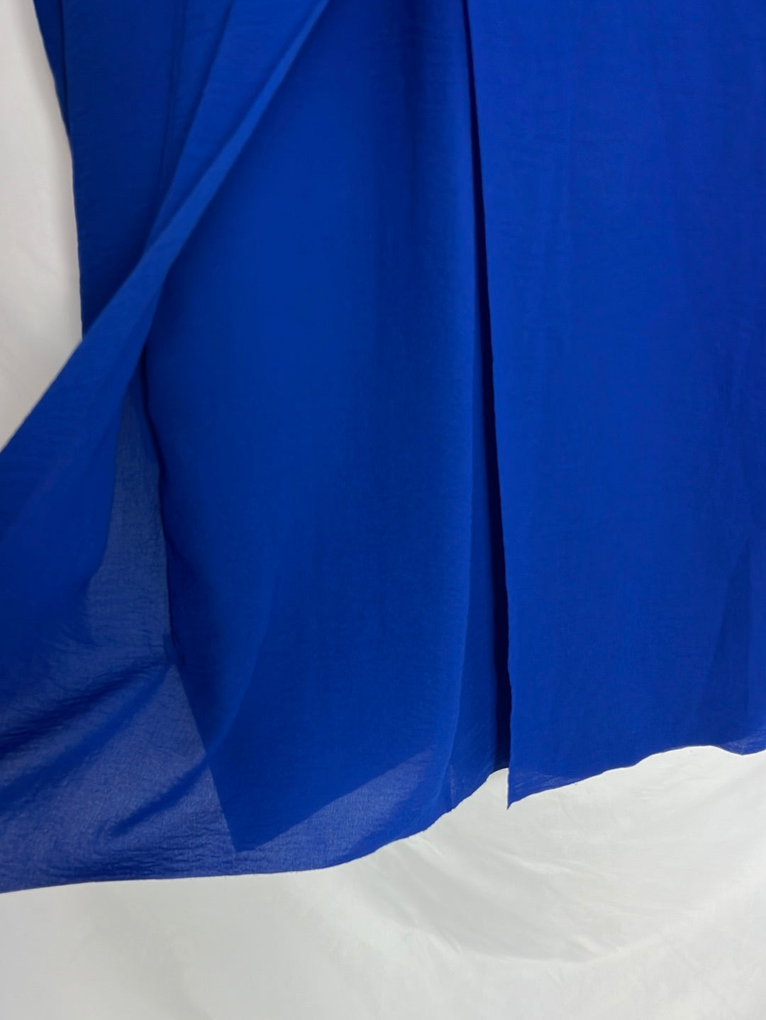 COS. Flowing blue dress with slit. Size 38