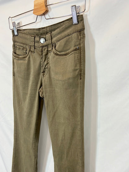 OTHERS. Green flared denim. Size 34