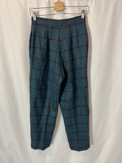 VANDERWILDE. Total look azul cuadros T.38