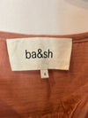 BA&SH. Blusa rosa palo algodón. T 0 (XS)