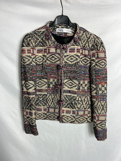 ZARA. Multicoloured mottled jacket. TS