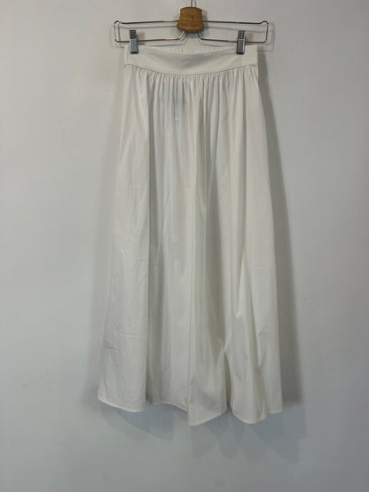 MANGO. Falda blanca evasé