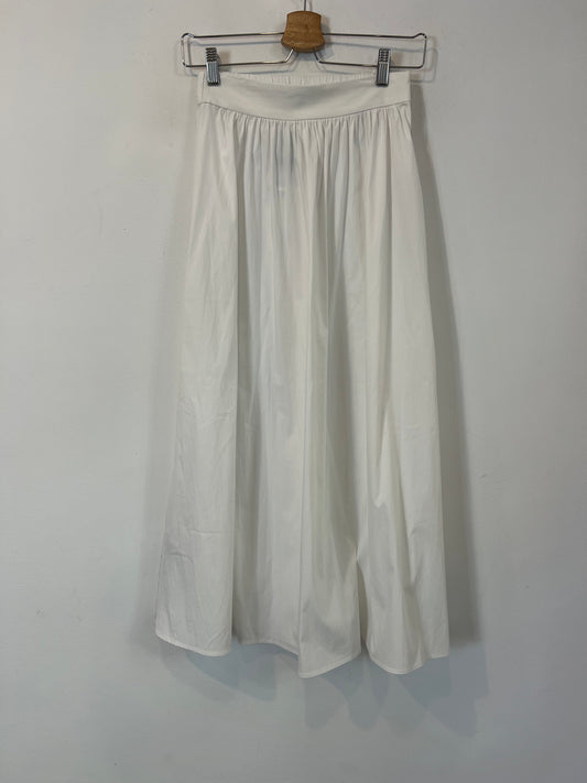 MANGO. Falda blanca evasé