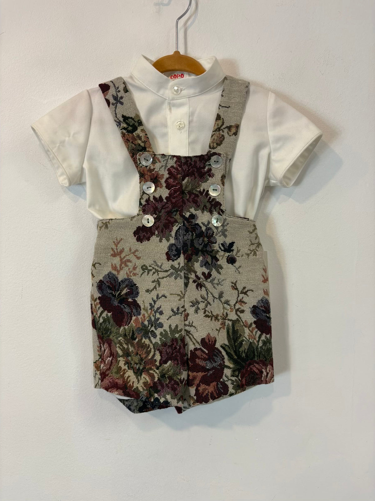 COPO CREACIONES. Conjunto niño paje. T 12 meses