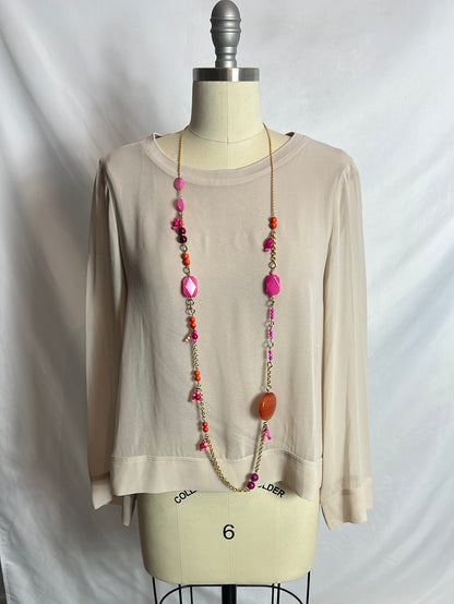 OTRAS. Collar cadena dorada pedreria