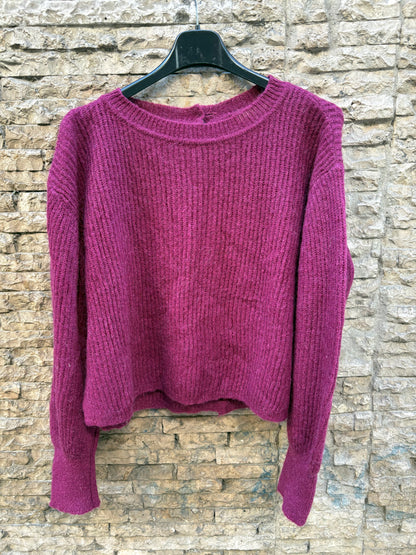 ZARA. Black stretch knit top. TL