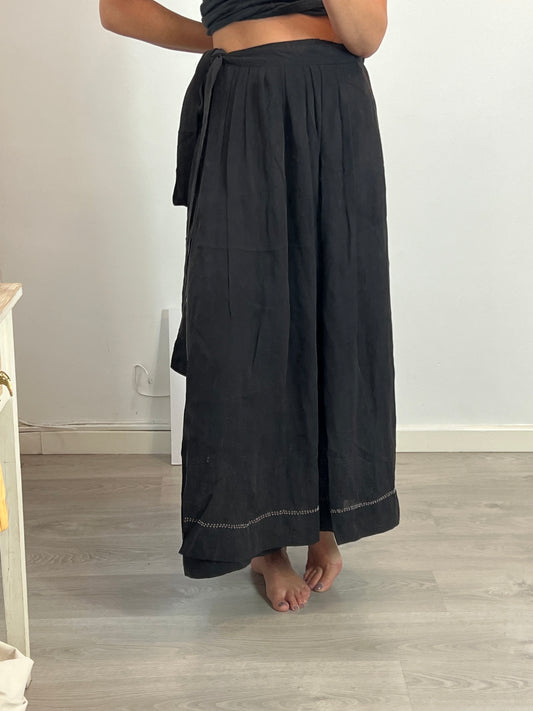 ISABEL MARANT. Long silk wrap skirt, size 38