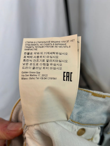 GOLDEN GOOSE. Light button-down denim. Size 25 (34)