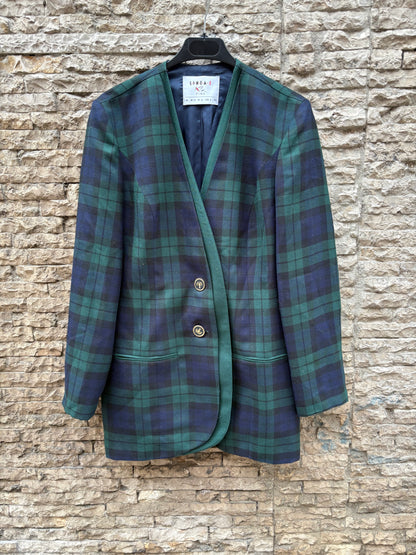 OTRAS. Chaqueta cuadros vintage lana